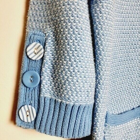 BOB JIMLEY Cardigan Sweater 3/4 Sleeve Button Down Sz M - Picture 7 of 12
